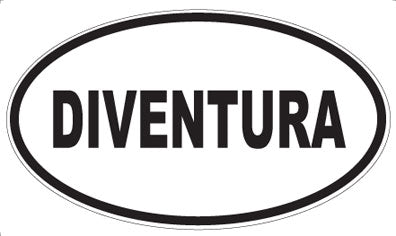 DIVENTURA - Oval Sticker