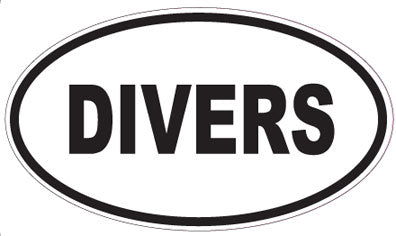 DIVERS - Oval Sticker