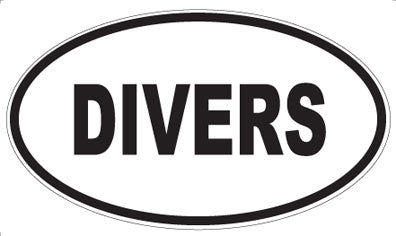 DIVERS - Oval Magnet