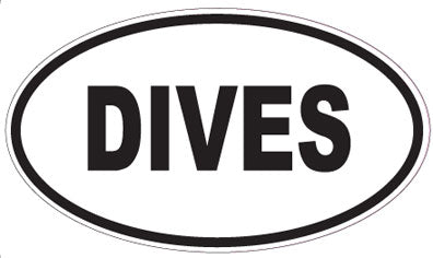 DIVES - Oval Magnet