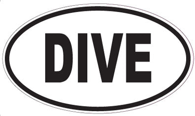 DIVE - Oval Sticker