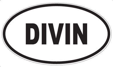 DIVIN - Oval Sticker