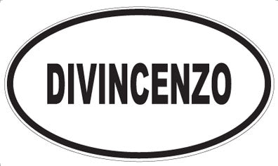 DIVINCENZO - Oval Sticker
