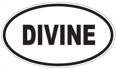 DIVINE - Oval Sticker