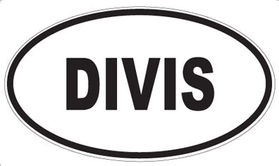 DIVIS - Oval Sticker