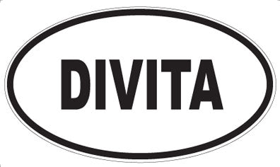 DIVITA - Oval Sticker