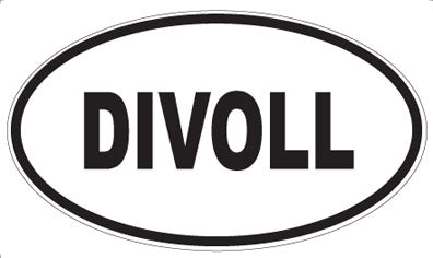 DIVOLL - Oval Sticker