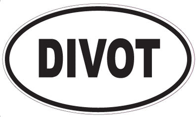 DIVOT - Oval Sticker