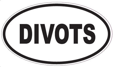 DIVOTS - Oval Sticker