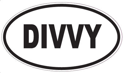 DIVVY - Oval Magnet