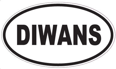 DIWANS - Oval Sticker