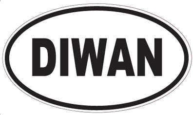 DIWAN - Oval Magnet