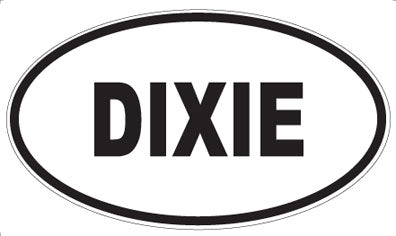 DIXIE - Oval Magnet