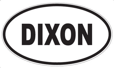 DIXON - Oval Magnet