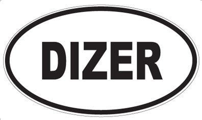 DIZER - Oval Magnet