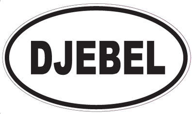 DJEBEL - Oval Sticker