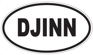 DJINN - Oval Sticker