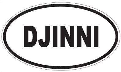 DJINNI - Oval Sticker