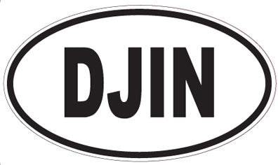 DJIN - Oval Sticker