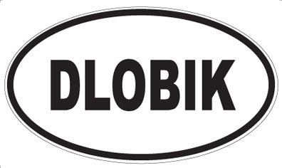 DLOBIK - Oval Sticker