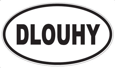DLOUHY - Oval Sticker