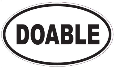 DOABLE - Oval Sticker