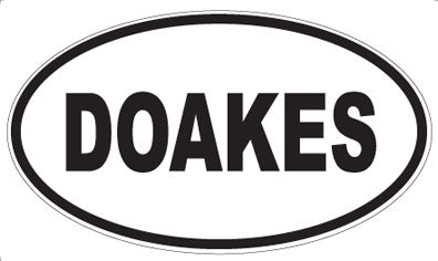DOAKES - Oval Sticker