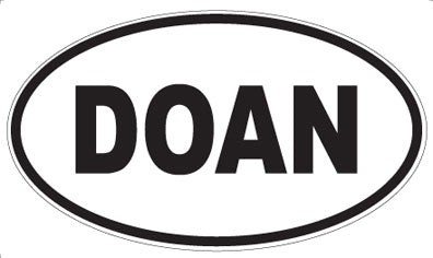 DOAN - Oval Sticker