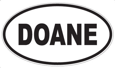 DOANE - Oval Sticker
