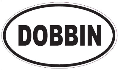 DOBBIN - Oval Sticker