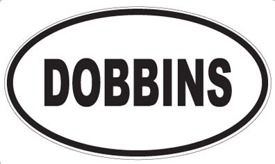 DOBBINS - Oval Magnet