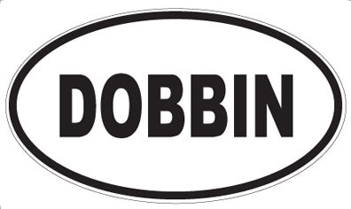 DOBBIN - Oval Magnet