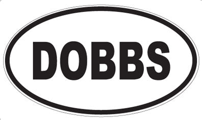 DOBBS - Oval Magnet