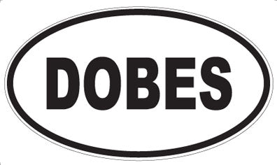 DOBES - Oval Magnet