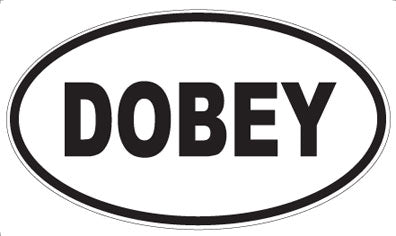 DOBEY - Oval Sticker