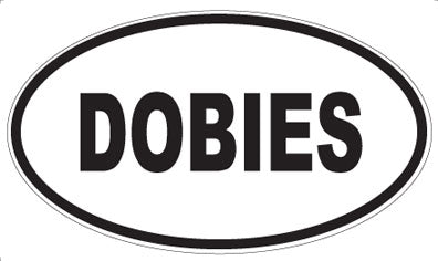 DOBIES - Oval Sticker