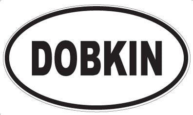DOBKIN - Oval Sticker