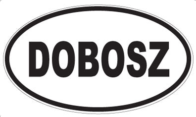 DOBOSZ - Oval Sticker
