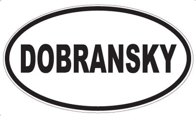 DOBRANSKY - Oval Magnet