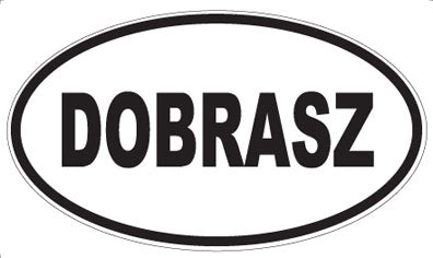 DOBRASZ - Oval Sticker