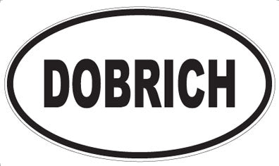 DOBRICH - Oval Sticker
