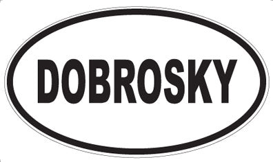 DOBROSKY - Oval Magnet