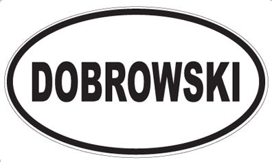 DOBROWSKI - Oval Magnet