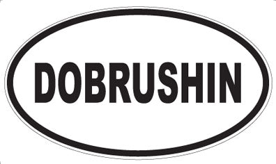 DOBRUSHIN - Oval Magnet