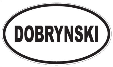 DOBRYNSKI - Oval Magnet