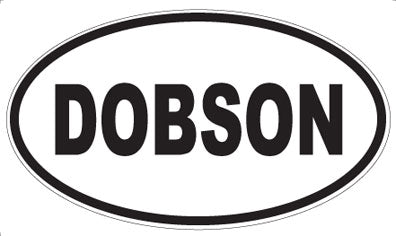 DOBSON - Oval Sticker