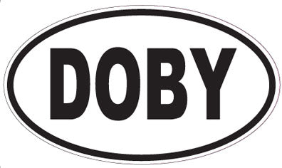 DOBY - Oval Sticker