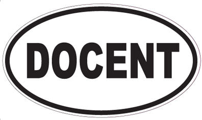 DOCENT - Oval Sticker