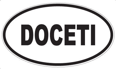 DOCETI - Oval Sticker