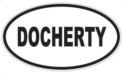 DOCHERTY - Oval Sticker